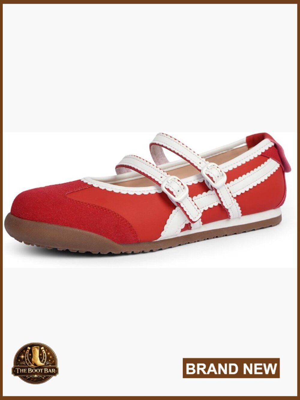 Two Strap Ballet Sneakers Mary Jane Flats Fashion Sneakers Comfortable